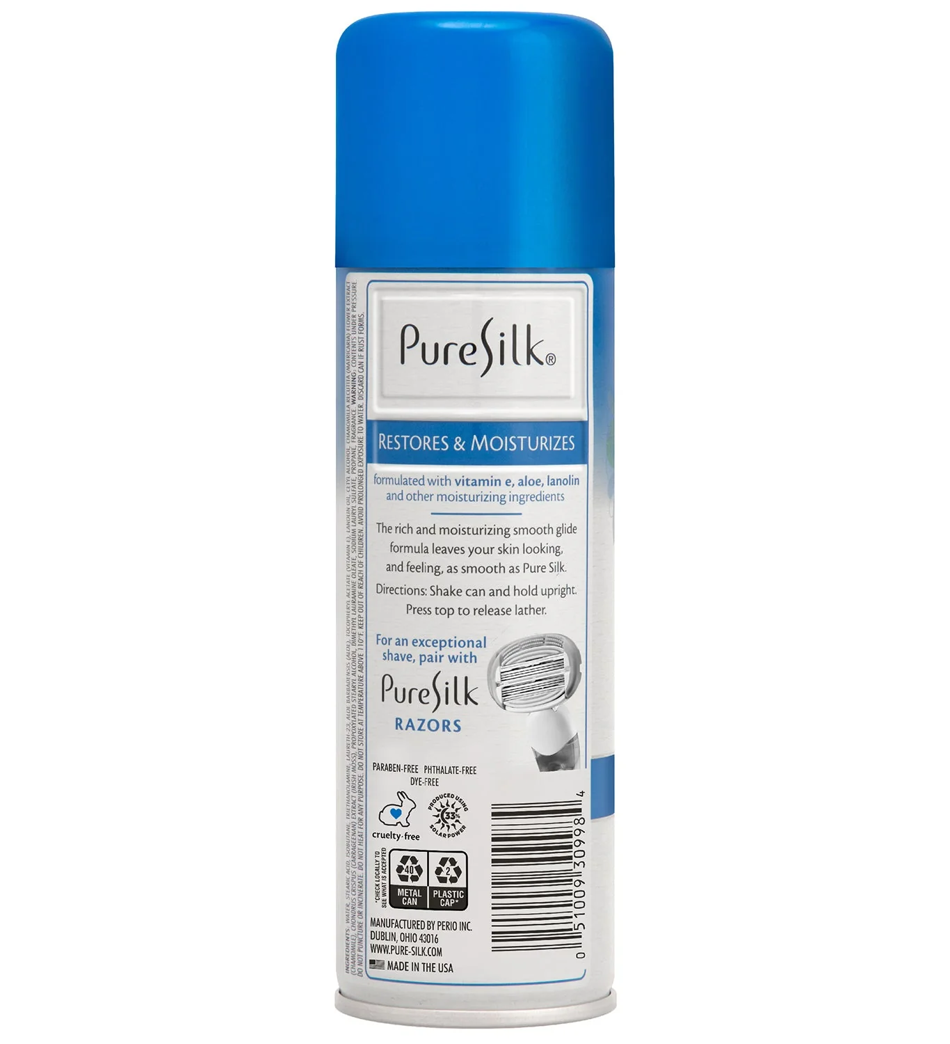 Pure Silk - Dry Skin Shave Cream - 7.25 Ounces - Image 3