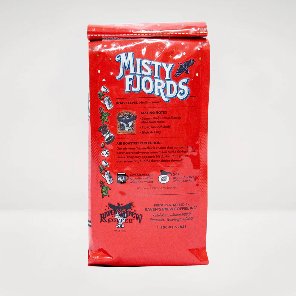 Raven’s Brew® Misty Fjords Whole Bean Coffee 12oz - Image 2