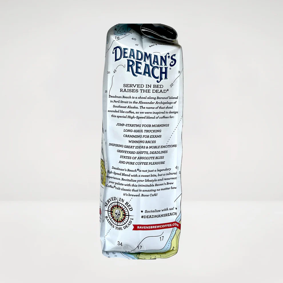 Raven's Brew Deadman’s Reach Whole Bean Coffee 12oz - Image 4