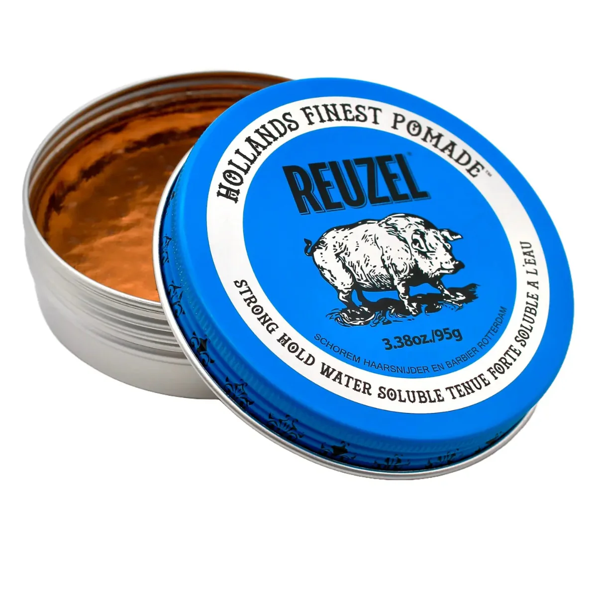 Reuzel Blue Strong Hold High Sheen Water-Based Pomade 3.38oz