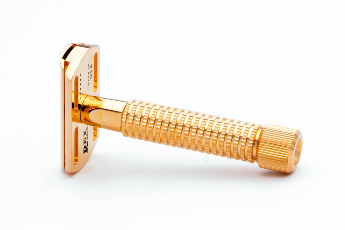 Rex Supply Co. Envoy Deluxe Gold Stainless Steel Double Edge Safety Razor