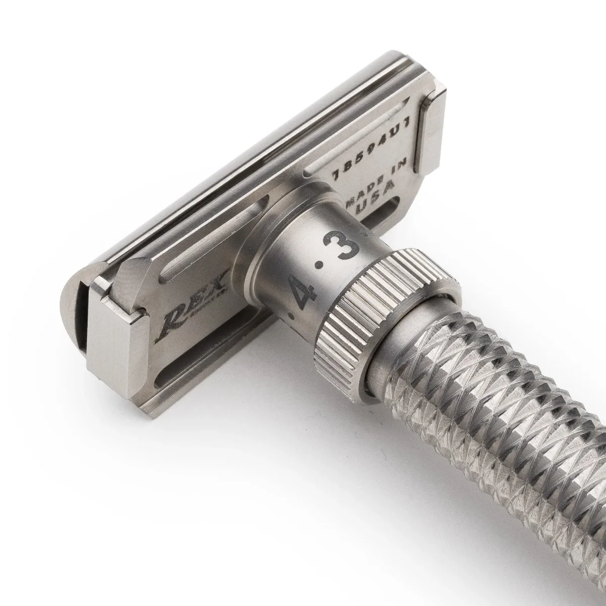 Rex Supply Co. Konsul XL Slant Adjustable Stainless Steel DE Safety Razor - Image 3