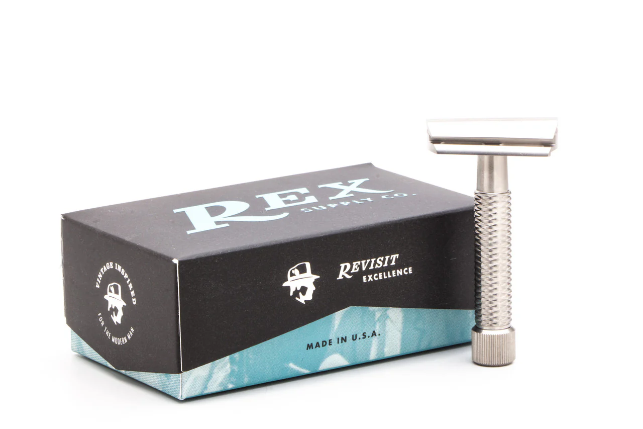 Rex Supply Co. - Sentry Slant - Stainless Steel Double Edge Safety Razor