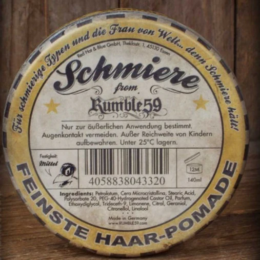 Rumble 59 Schmiere Pomade Lemon Special Edition Medium Hold 140ml - Image 4