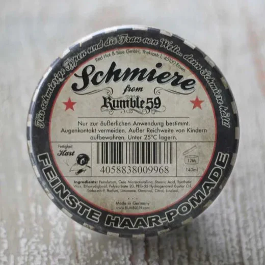 Rumble 59 Schmiere Pomade Special Edition Poker Strong Hold 140ml - Image 3