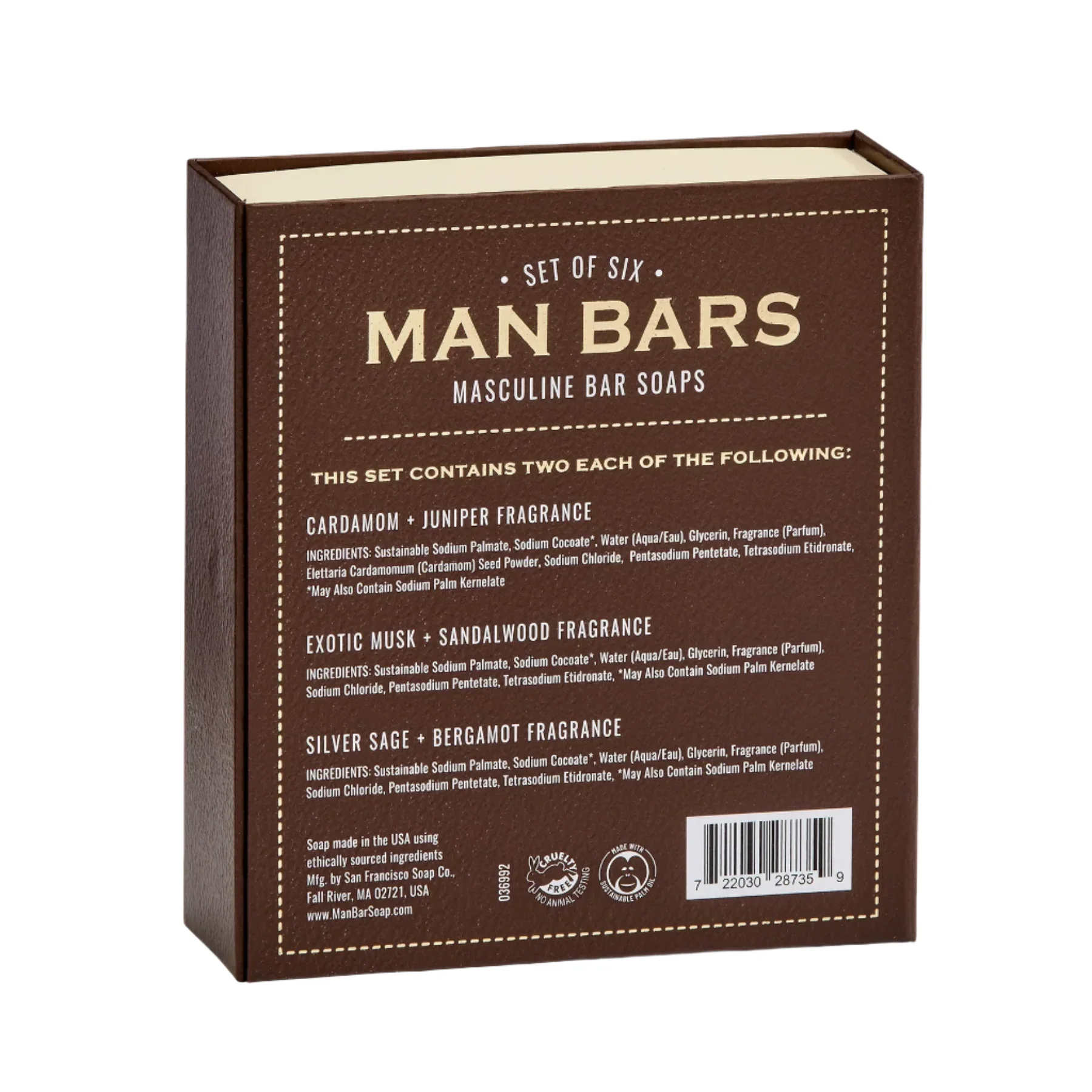 San Francisco Soap Company MAN BAR® 6pc Sampler Set - Image 3
