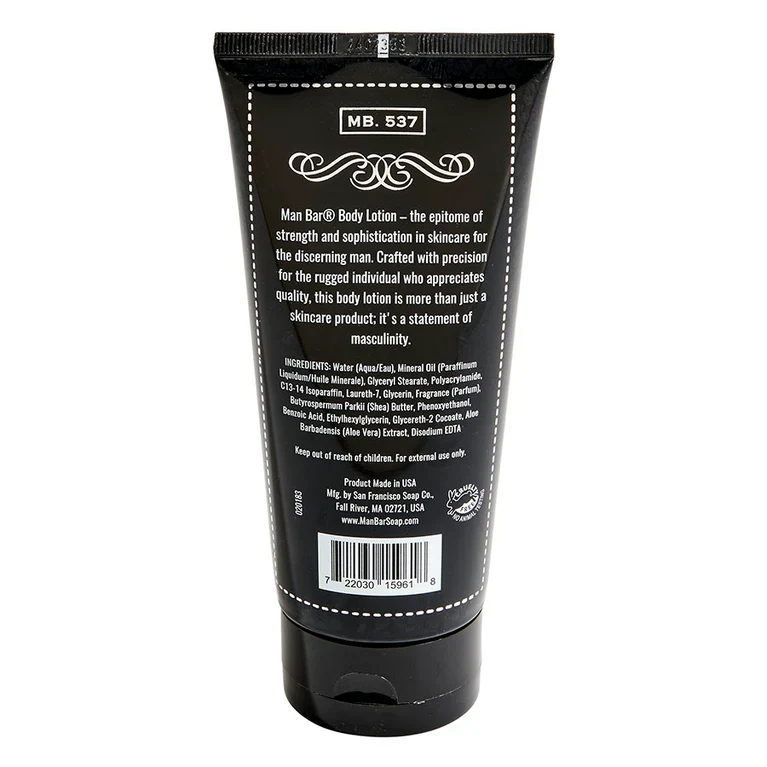 San Francisco Soap Company MAN BAR® Body Lotion Midnight Amber 6oz - Image 2