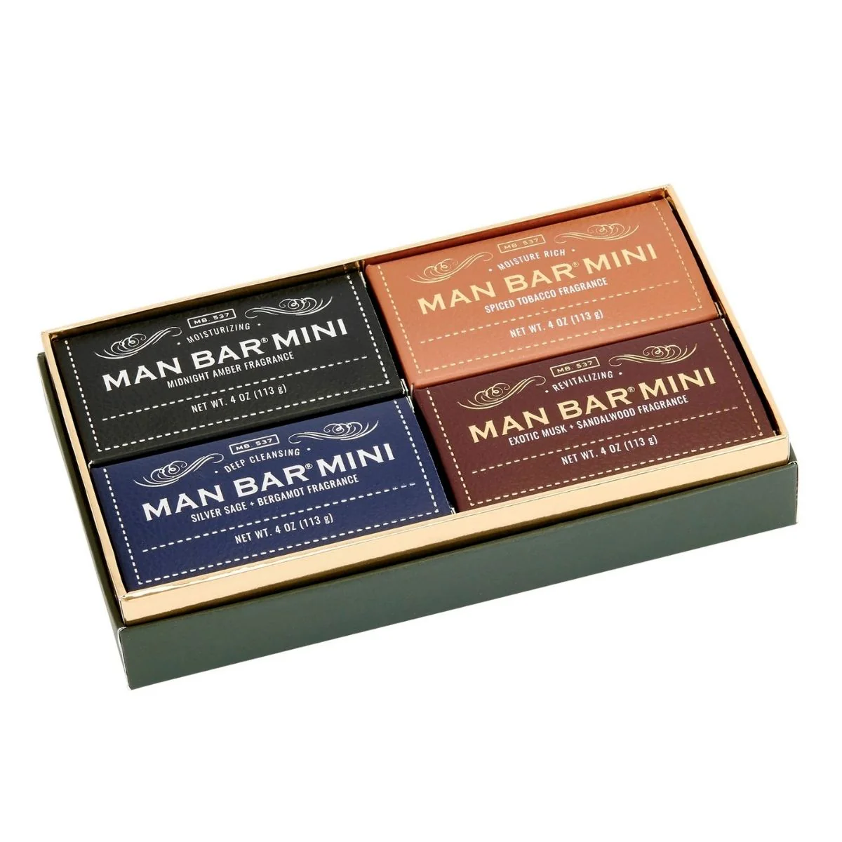San Francisco Soap Company Man Bar® Mini 4pc Gift Box Set 4oz - Image 2