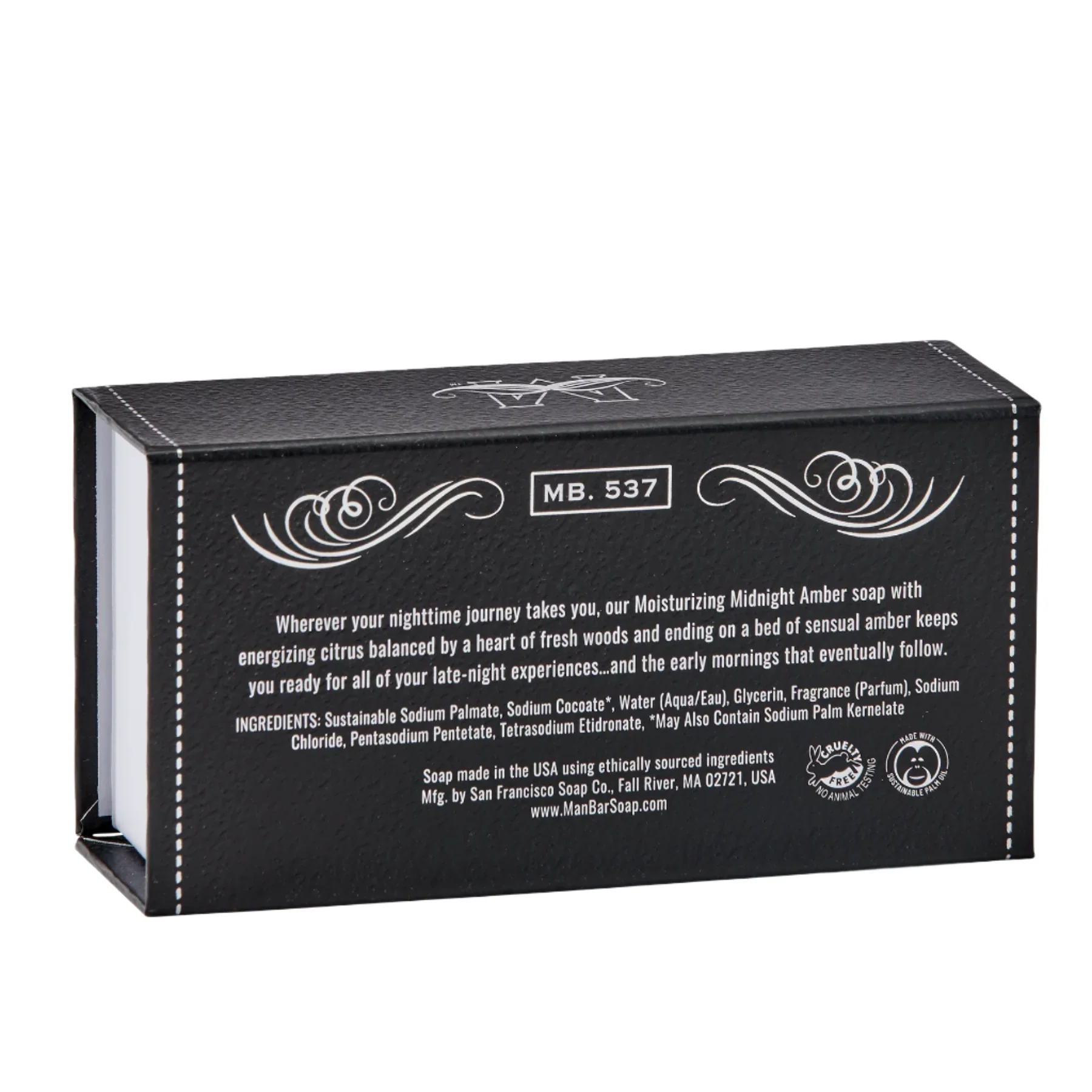 San Francisco Soap Company MAN BAR® Moisturizing Midnight Amber 10oz - Image 3