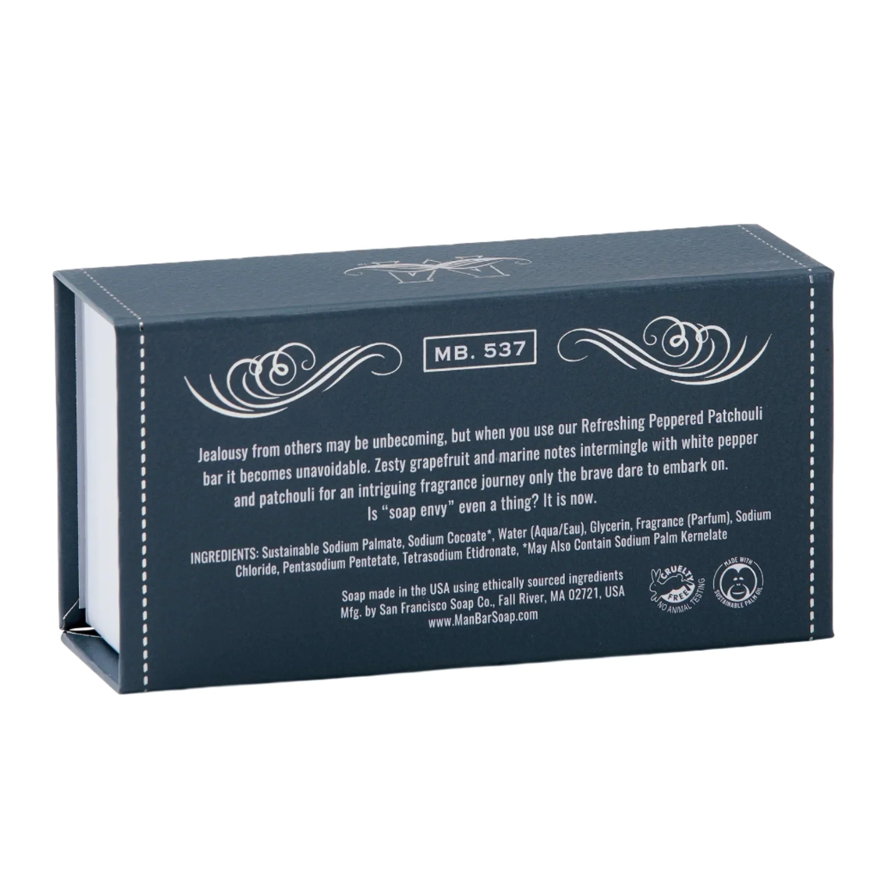 San Francisco Soap Company MAN BAR® Refreshing Peppered Patchouli 10oz - Image 3