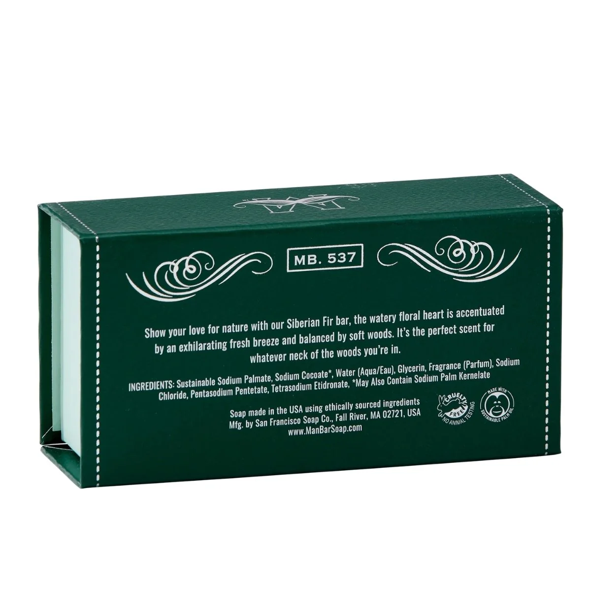 San Francisco Soap Company Man Bar® Hydrating Siberian Fir Bar Soap 10oz - Image 2