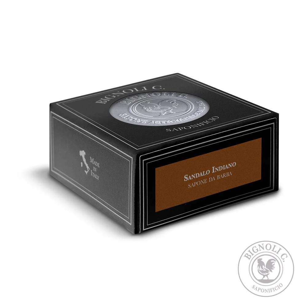 Saponificio Bignoli Indian Sandalwood Artisan Shaving Soap 175g - Image 3