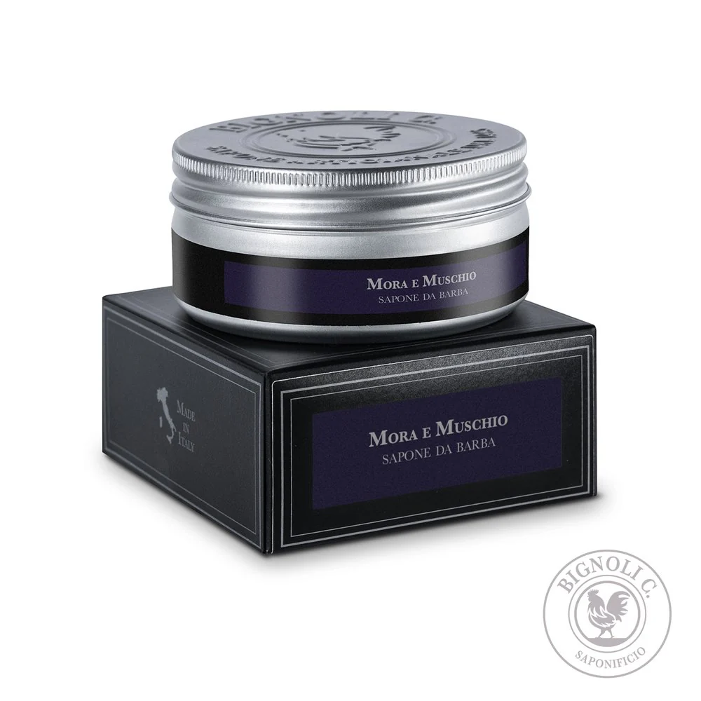 Saponificio Bignoli Blackberry & Musk Artisan Shaving Soap 175g