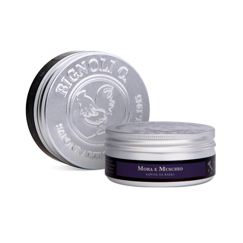 Saponificio Bignoli Blackberry & Musk Artisan Shaving Soap 175g - Image 2