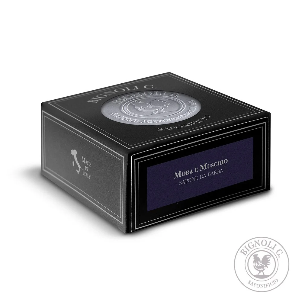 Saponificio Bignoli Blackberry & Musk Artisan Shaving Soap 175g - Image 3