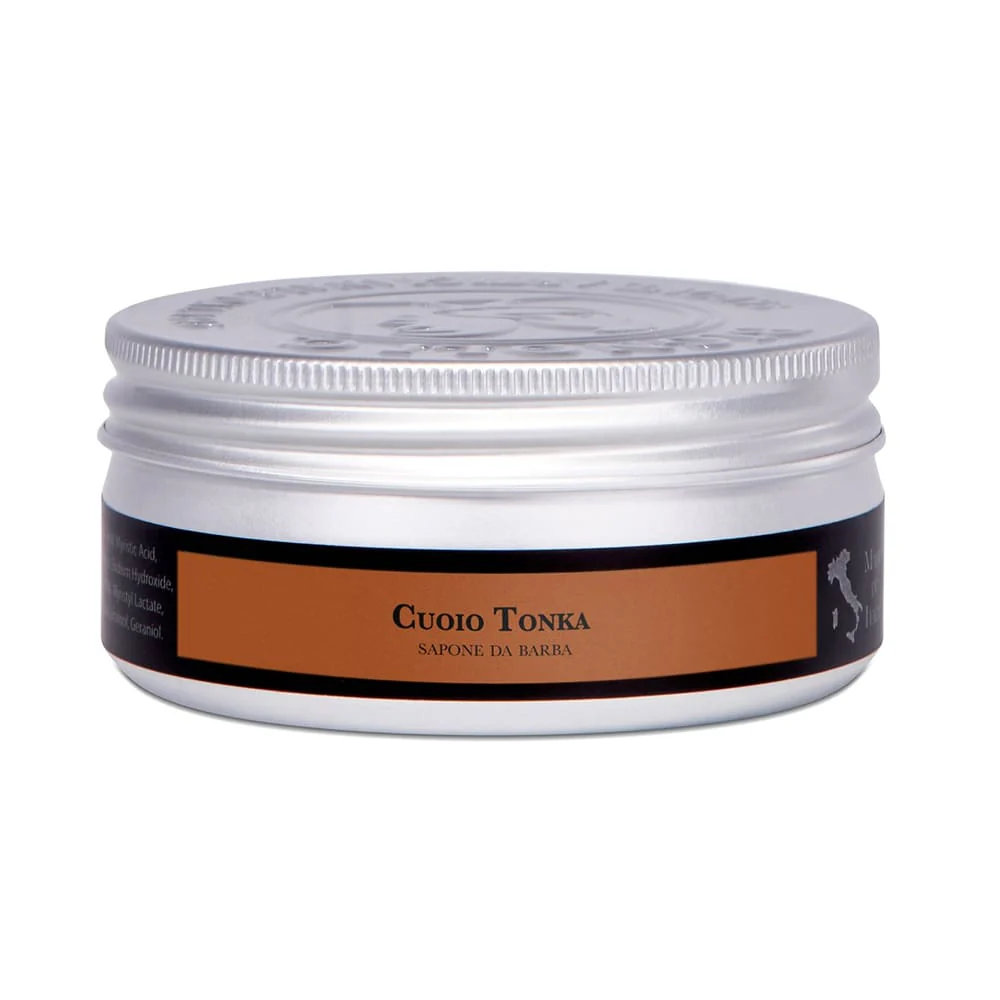 Saponificio Bignoli Tonka Leather Artisan Shaving Soap 175g - Image 2
