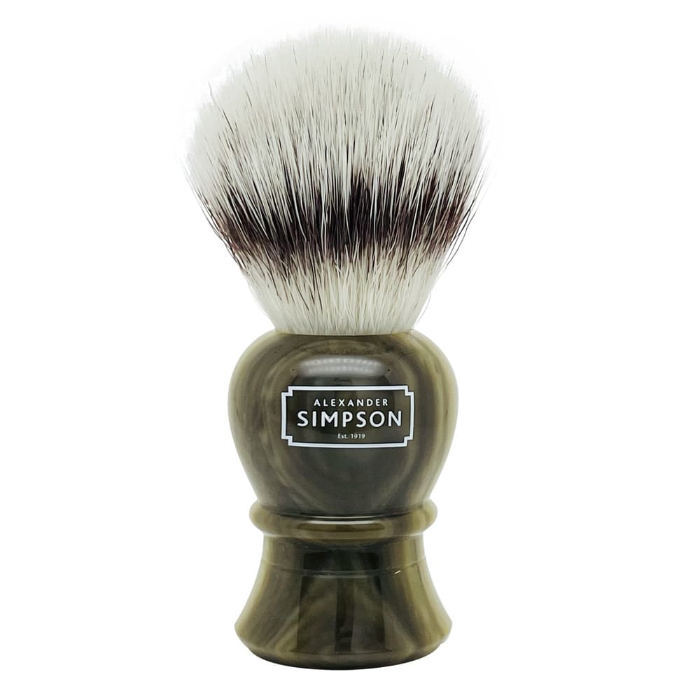 Simpson Islington Synthetic Shaving Brush Faux Horn Large