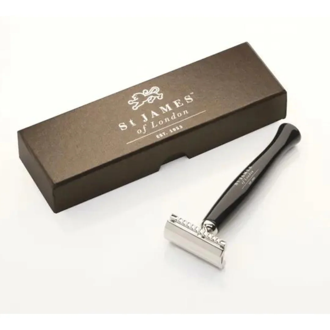 St. James of London - "Cheeky B'stard" Safety Shaving Razors - Ebony - Image 2