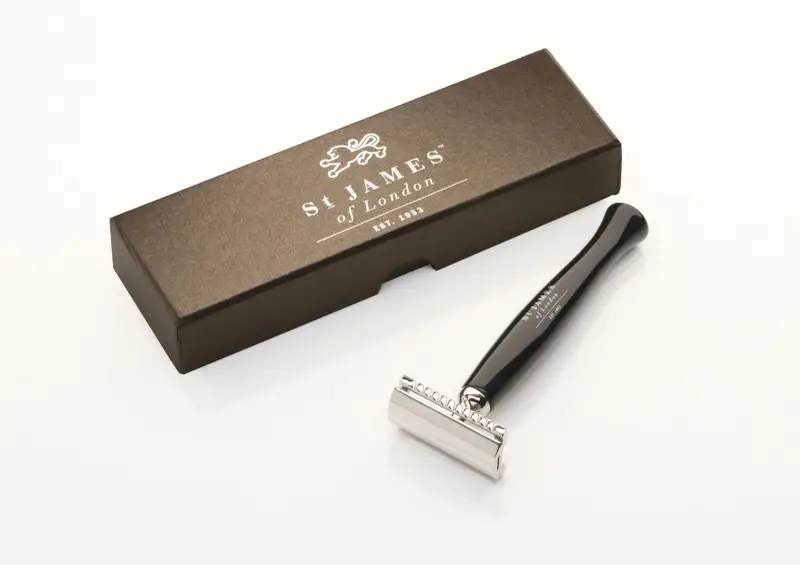 St. James of London - "Cheeky B'stard" Safety Shaving Razors - Ebony - Image 3