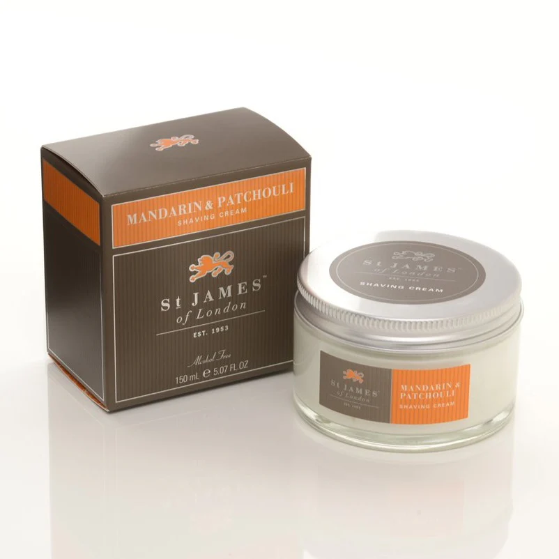 St. James of London - Shaving Cream Jar - Mandarin & Patchouli
