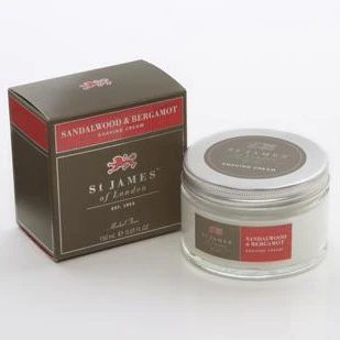 St. James of London - Sandalwood & Bergamot - Shaving Cream Jar