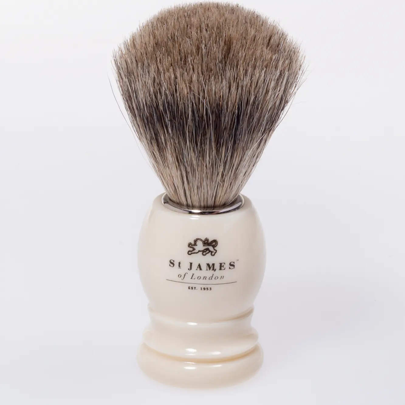St. James of London Ivory 24mm Super Badger Shaving Brush
