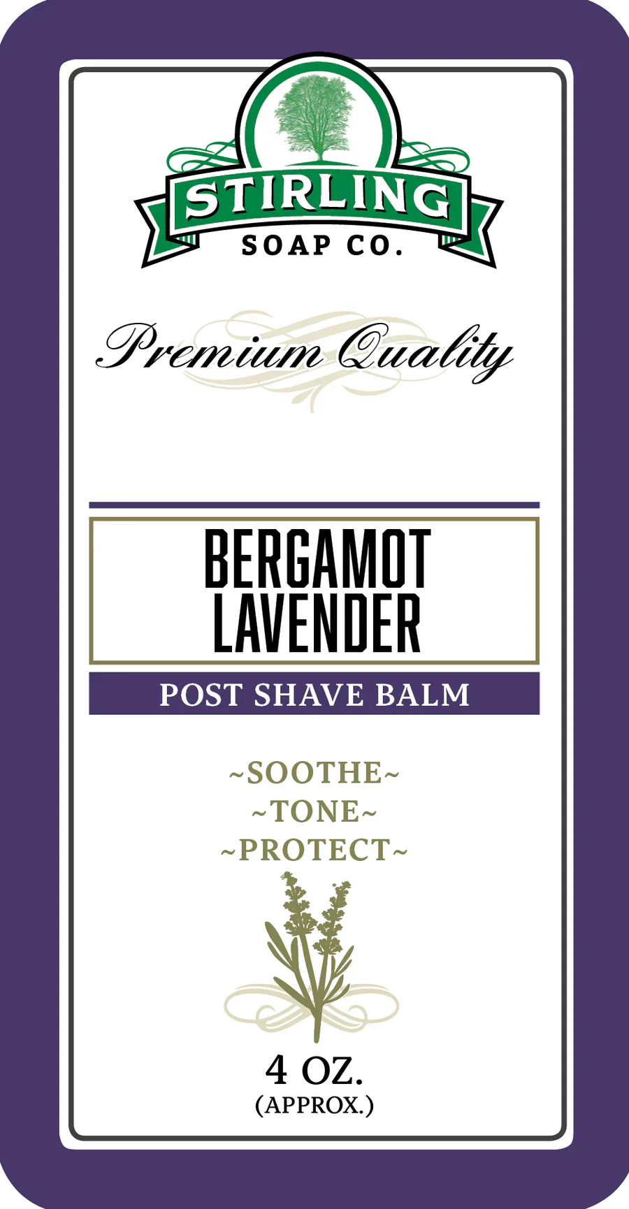 Stirling Soap Company Bergamot Lavender Post-Shave Balm 4oz - Image 3