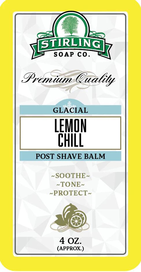 Stirling Soap Company Glacial Lemon Chill Post-Shave Balm 4oz - Image 3