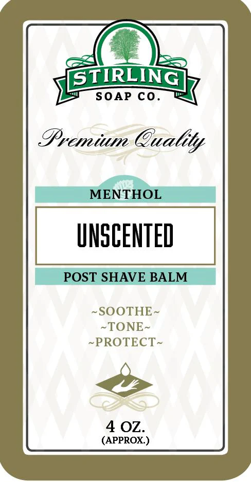 Stirling Soap Company Menthol Unscented Post-Shave Balm 4oz - Image 2
