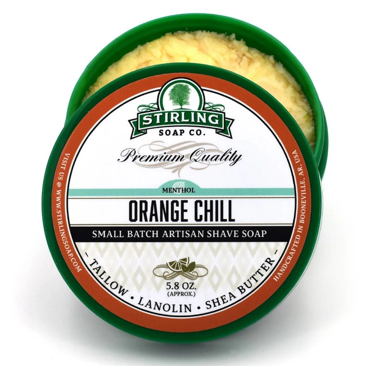 Stirling Soap Company Orange Chill Shave Soap 5.8oz