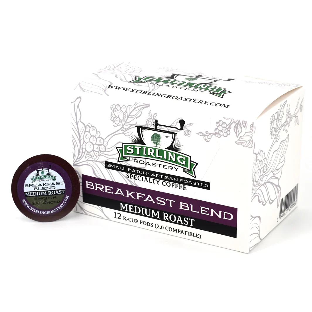 Stirling Roastery  Breakfast Blend  Coffee K-Cups  12 pack