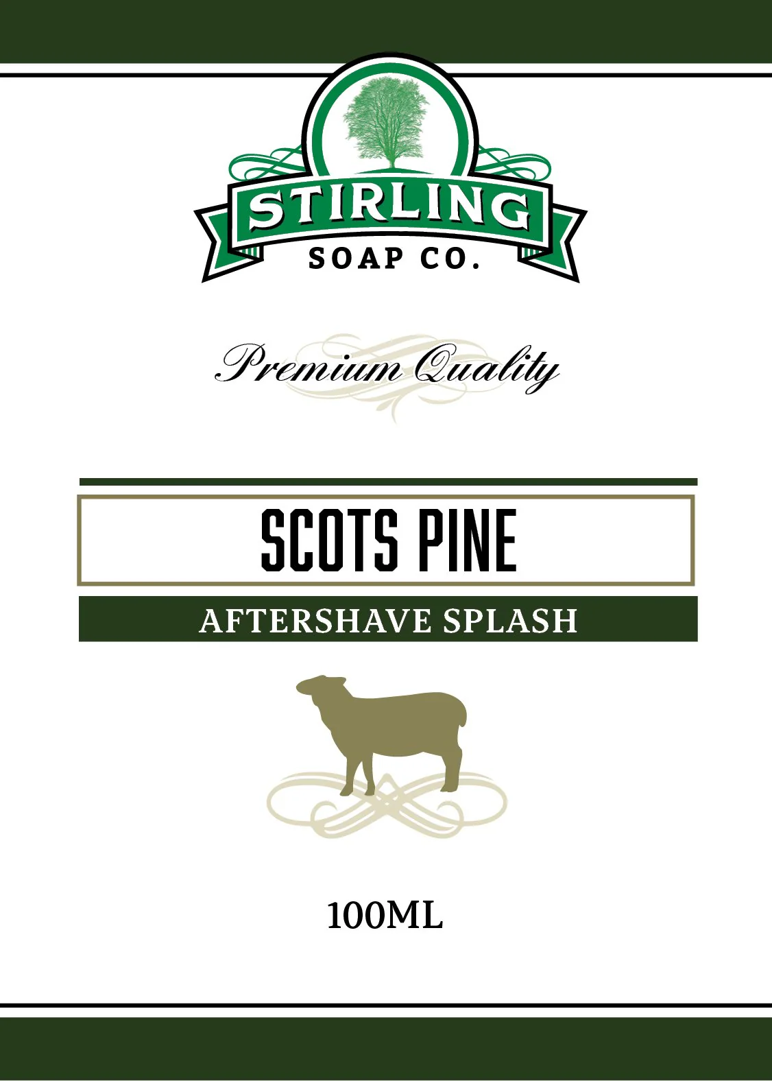 Stirling Soap Company Scots Pine Aftershave Splash 100ml
