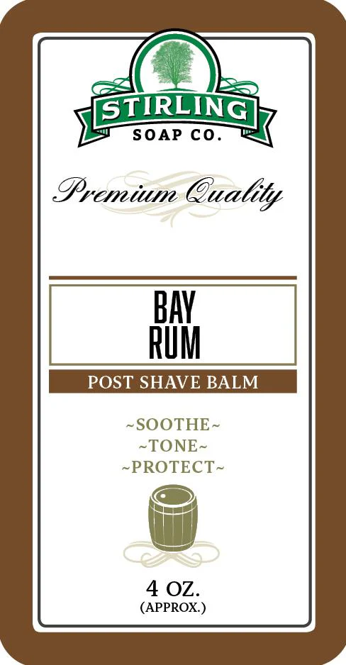 Stirling Soap Company Bay Rum Post-Shave Balm 4oz - Image 2