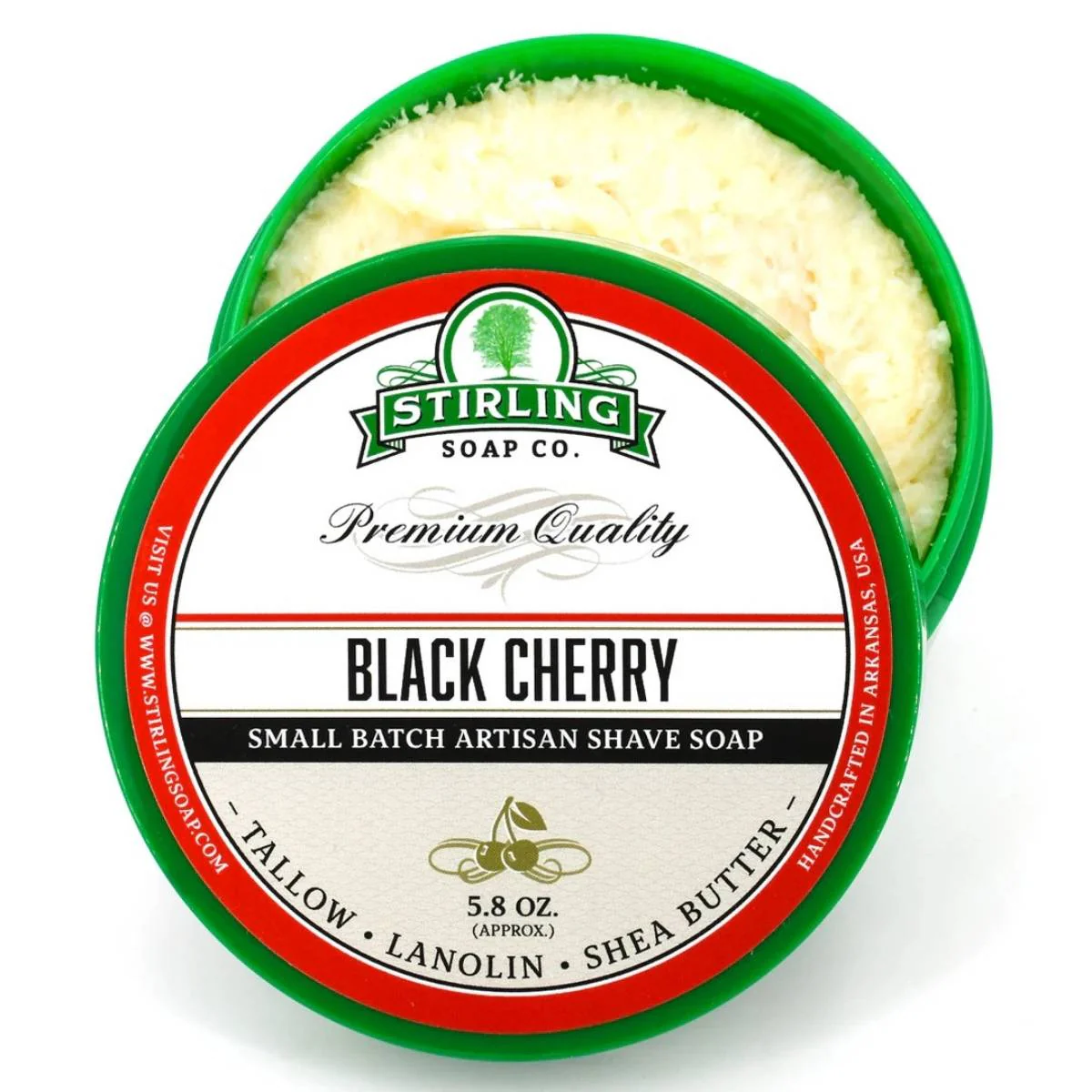 Stirling Soap Company Black Cherry Shave Soap 5.8oz