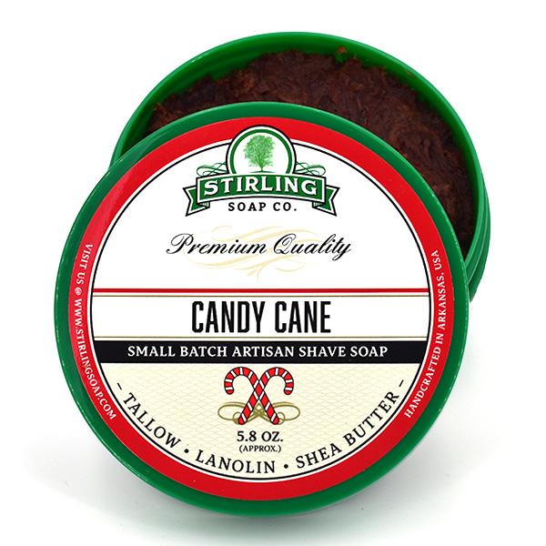Stirling Soap Company Candy Cane Shave Soap 5.8oz - Image 2