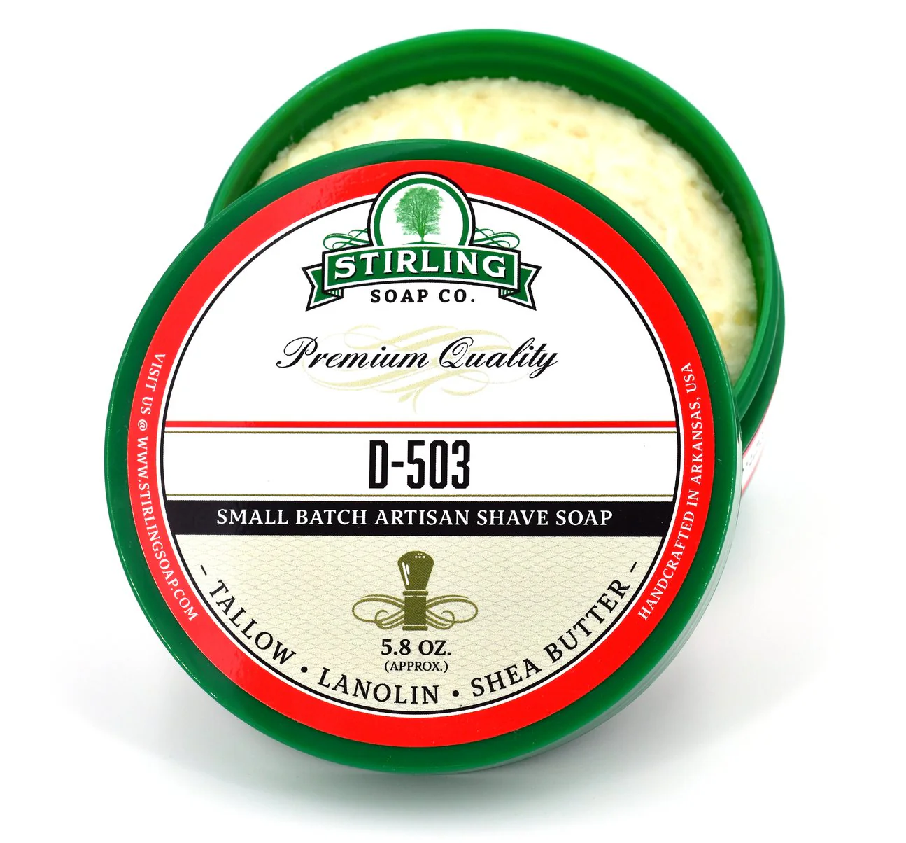 Stirling Soap Company D-503 Shave Soap 5.8oz