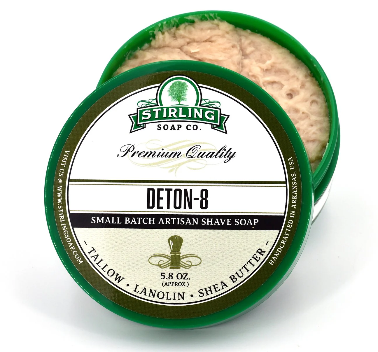 Stirling Soap Company Deton-8 Shave Soap 5.8oz - Image 2