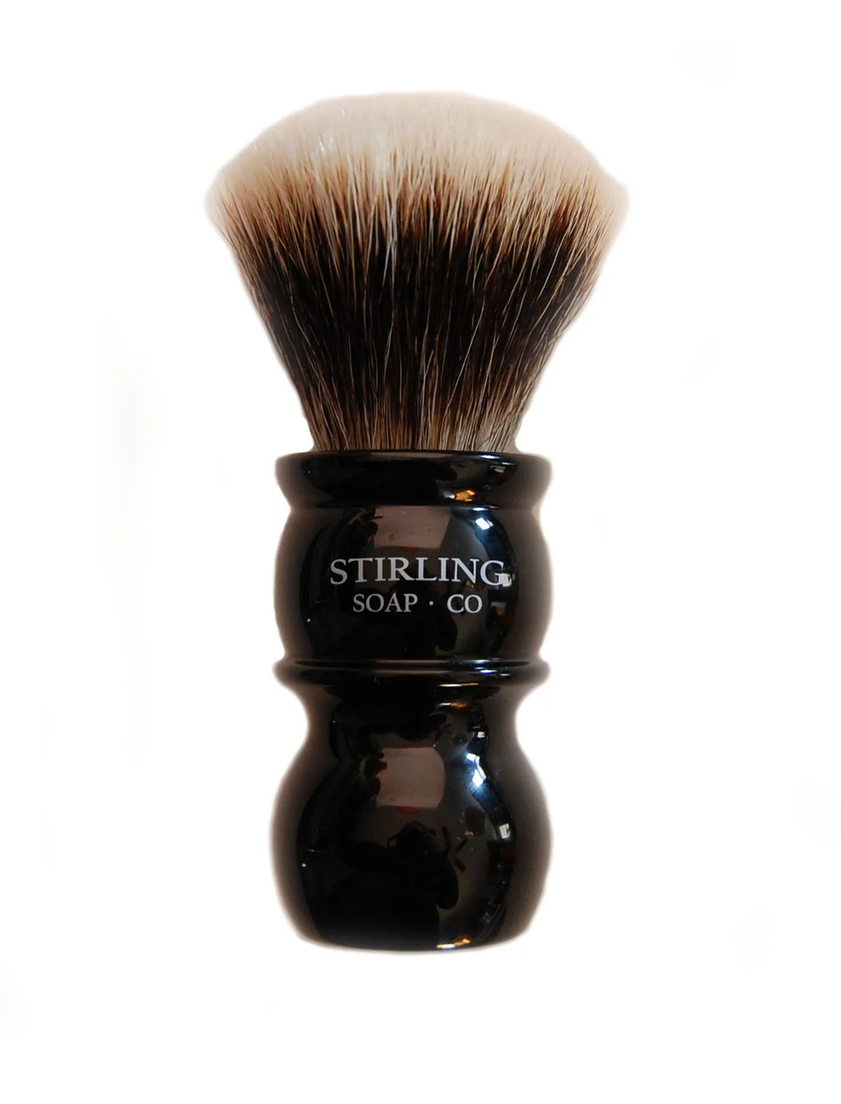 Stirling Soap Company Finest Badger Shaving Brush 24mm Fan Knot (Black)