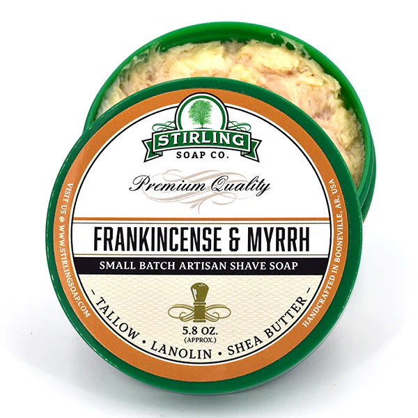 Stirling Soap Company Frankincense & Myrrh Shave Soap 5.8oz