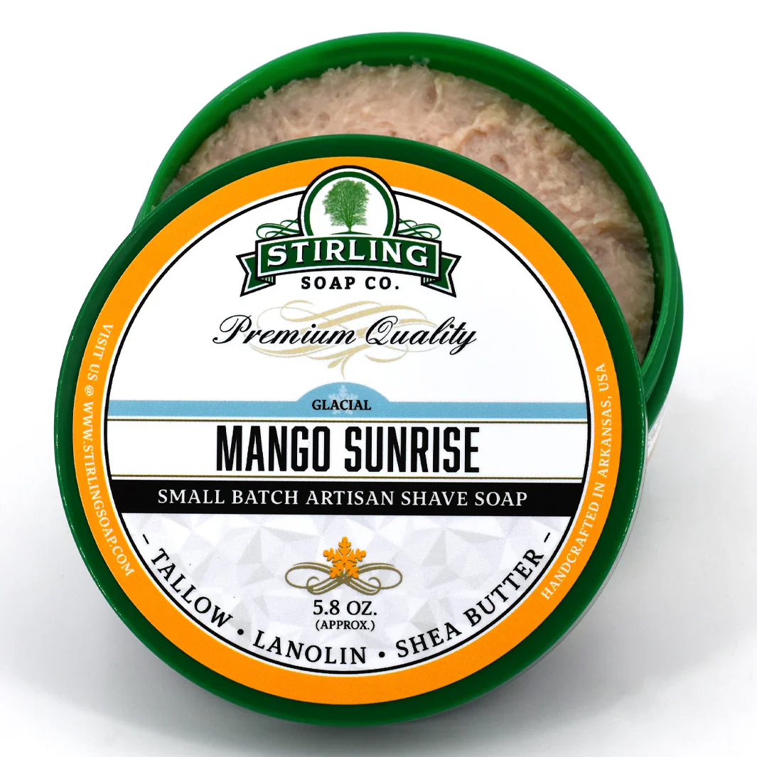 Stirling Soap Company Glacial Mango Sunrise Shave Soap 5.8oz