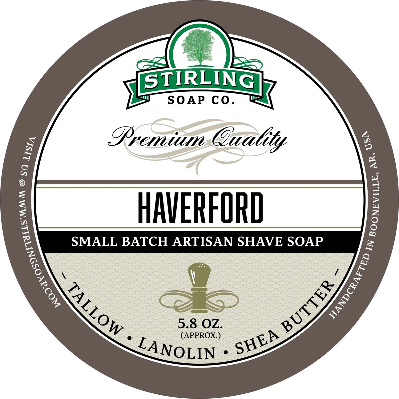 Stirling Soap Company Haverford Shave Soap 5.8oz - Image 2