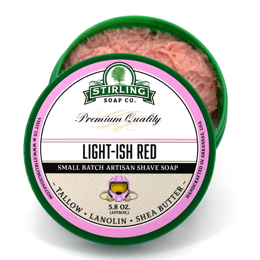 Stirling Soap Company Light-ish Red Shave Soap 5.8oz