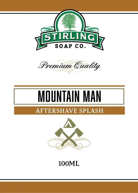Stirling Soap Company Mountain Man Aftershave Splash 100ml - Image 2