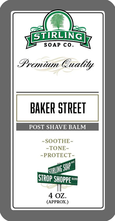 Stirling Soap Company - Baker Street - Post-Shave Balm - 4oz