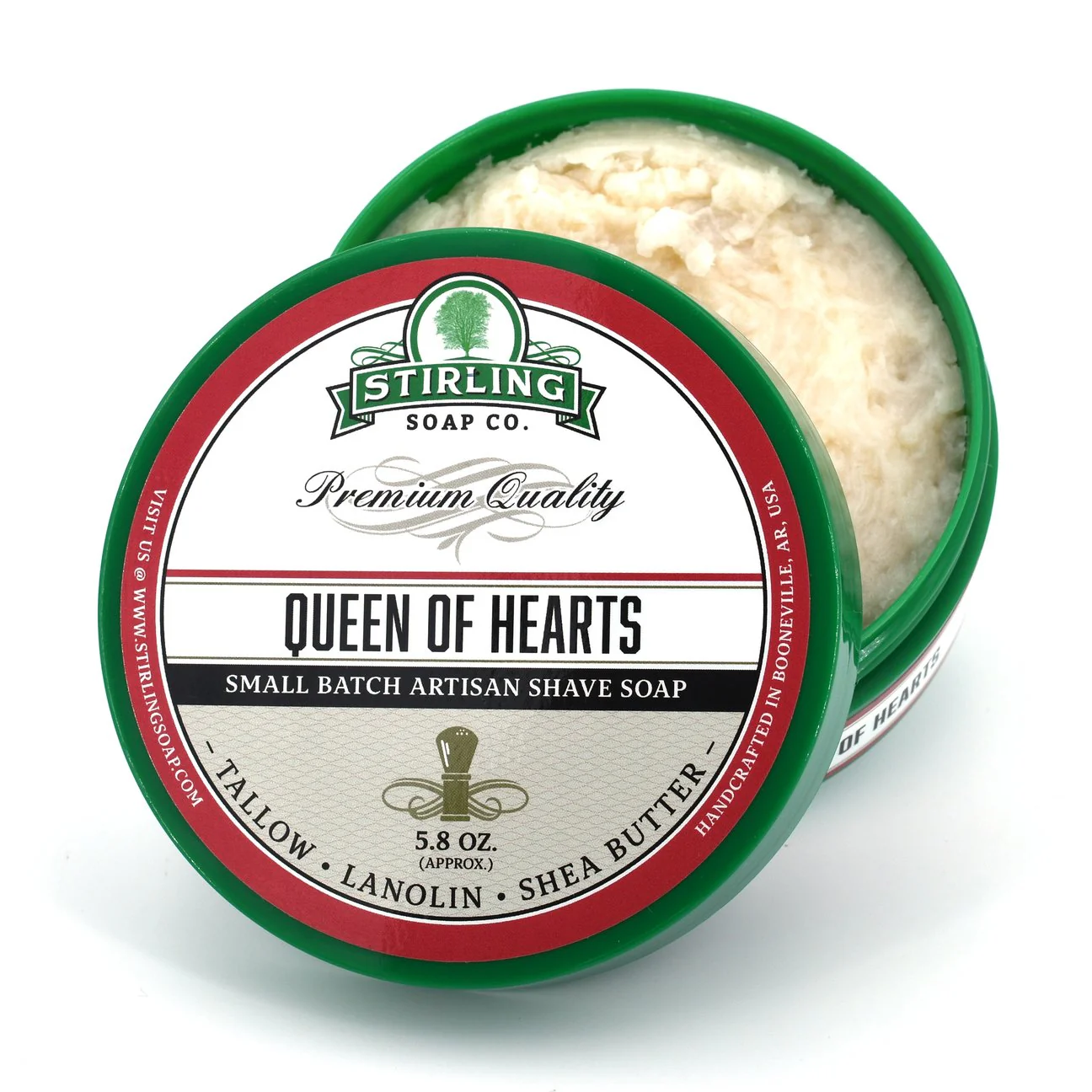 Stirling Soap Company Queen of Hearts Shave Soap 5.8oz
