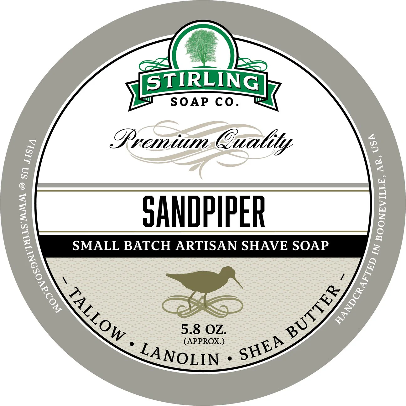 Stirling Soap Company Sandpiper Shave Soap 5.8oz - Image 2