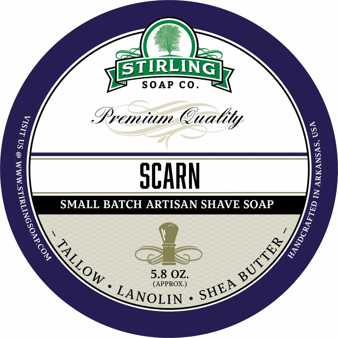 Stirling Soap Company Scarn Shave Soap 5.8oz