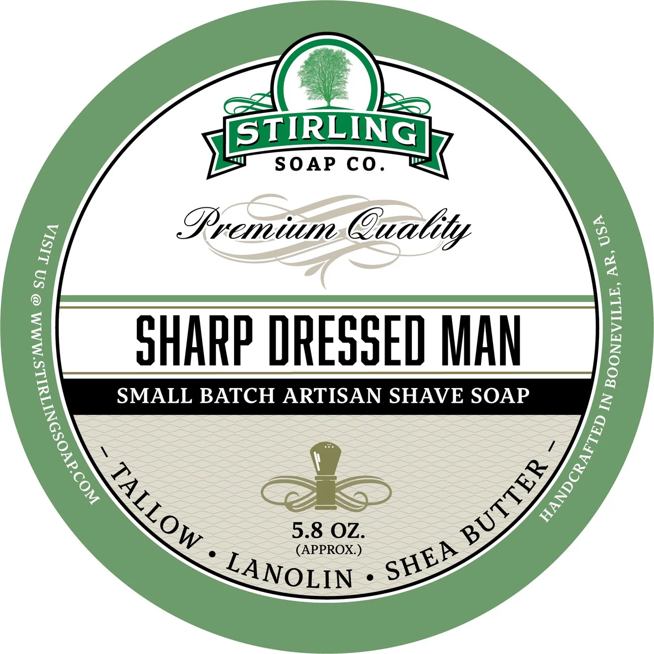 Stirling Soap Company Sharp Dressed Man Shave Soap 5.8oz - Image 2