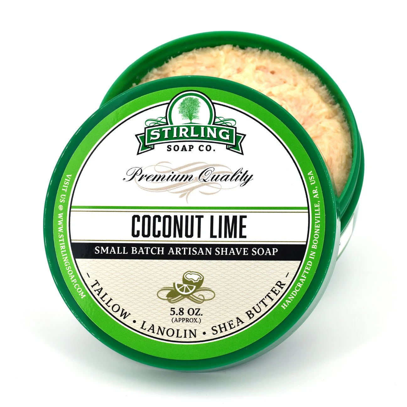 Stirling Soap Company Coconut Lime Shave Soap 5.8oz