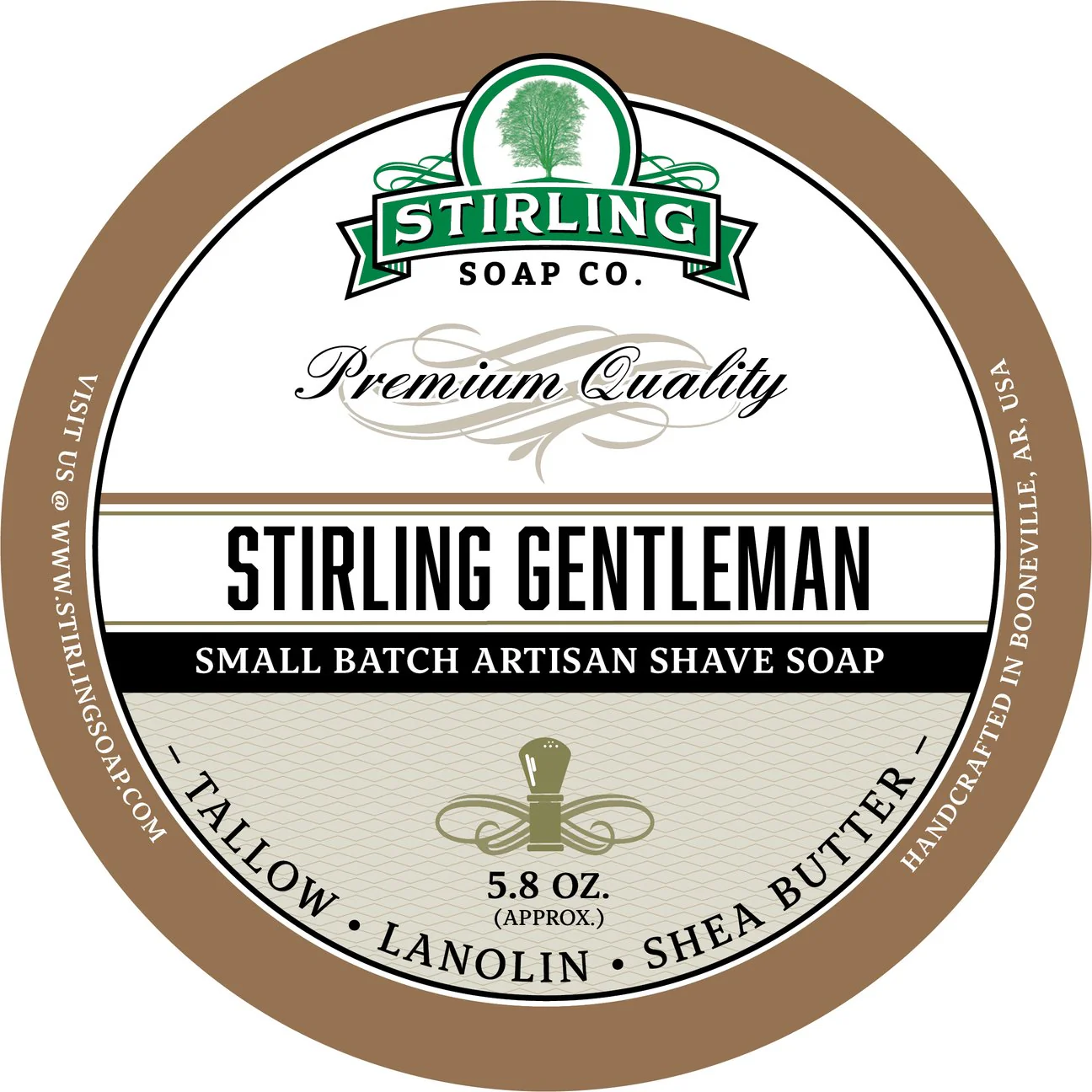 Stirling Soap Company Stirling Gentleman Shave Soap 5.8oz - Image 2